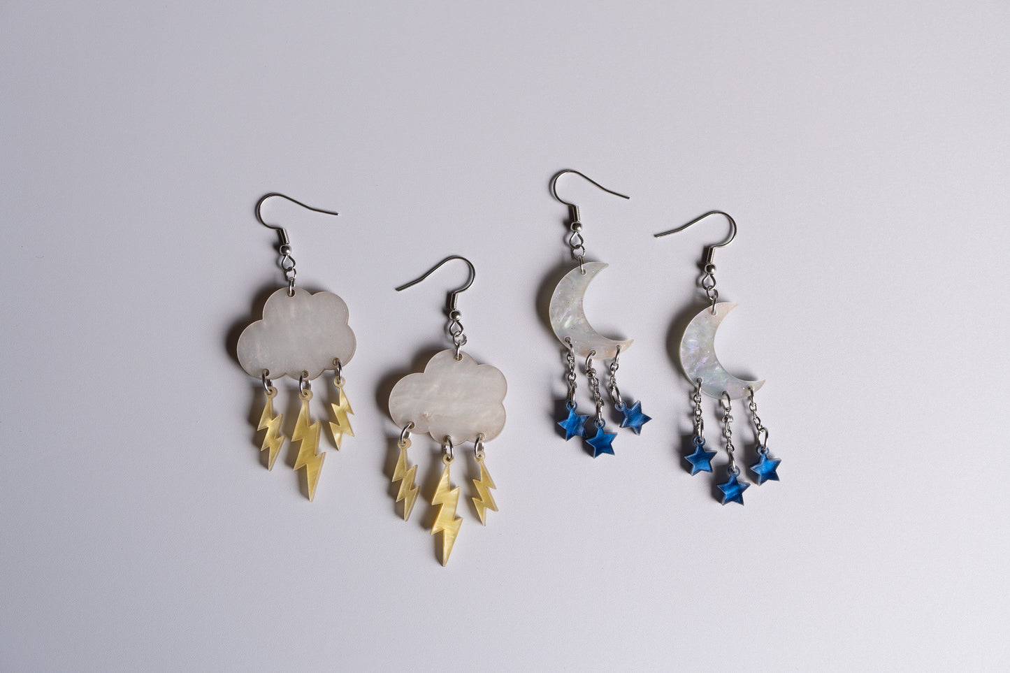 Thundercloud and Moon dangle