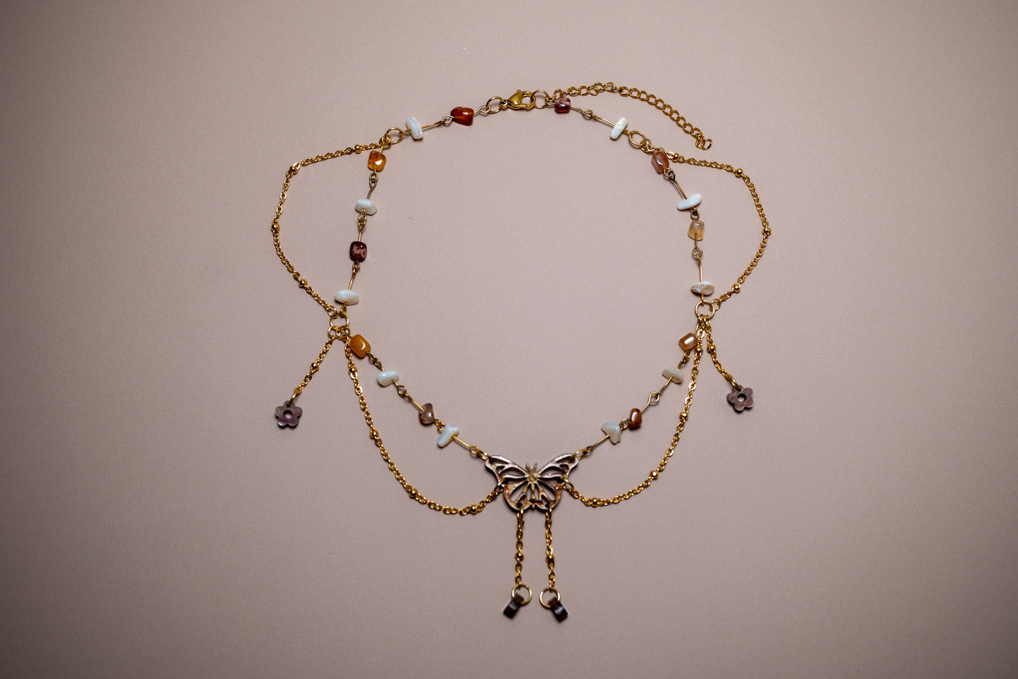 Ember - butterfly necklace