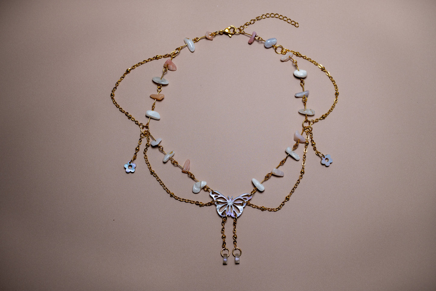 Fleur - butterfly necklace