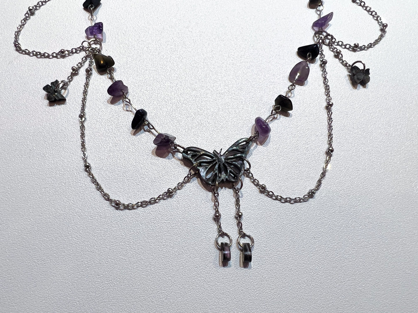 Iris - butterfly necklace