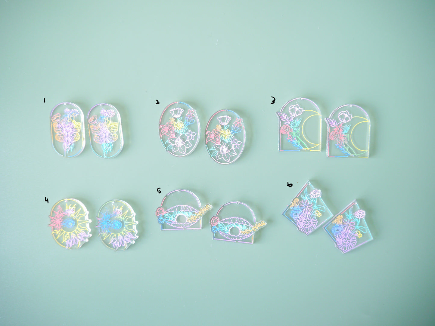 Dainty collection - rainbow flowers