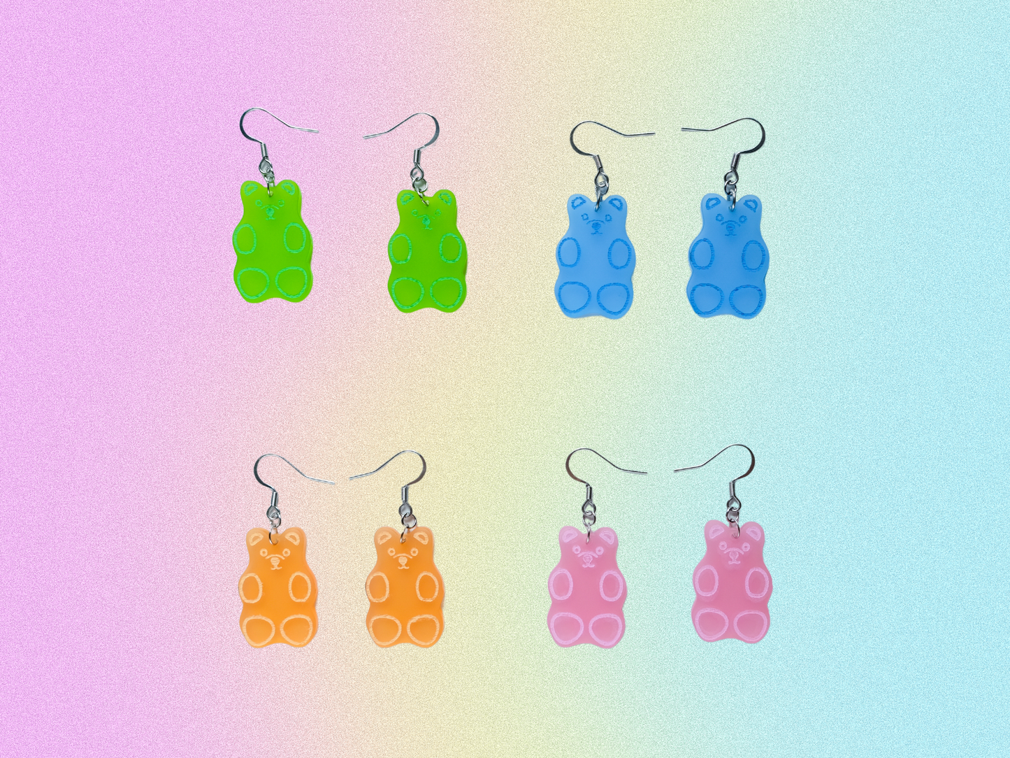 Matte gummy bears