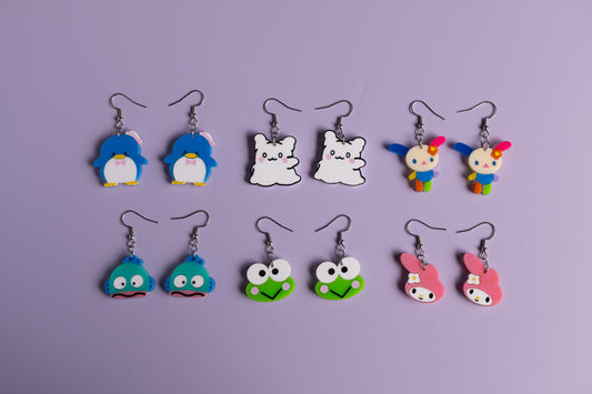 San character earrings 2