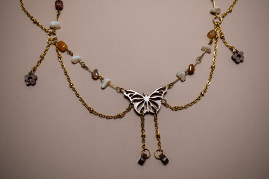 Ember - butterfly necklace