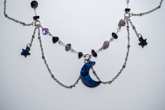 Viola - moon necklace