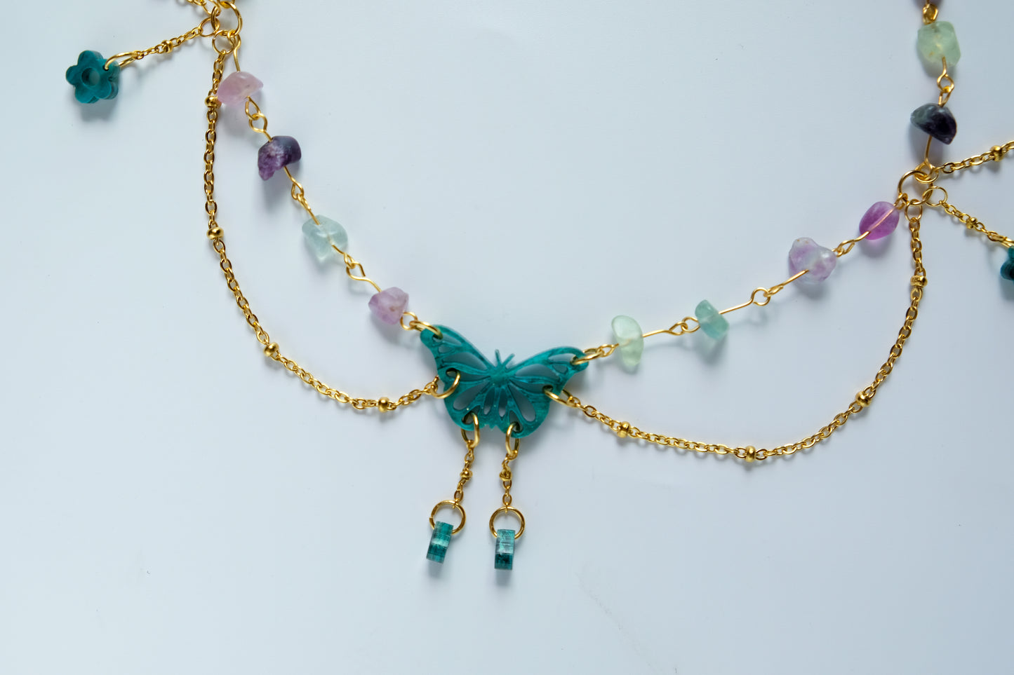 Juniper - butterfly necklace