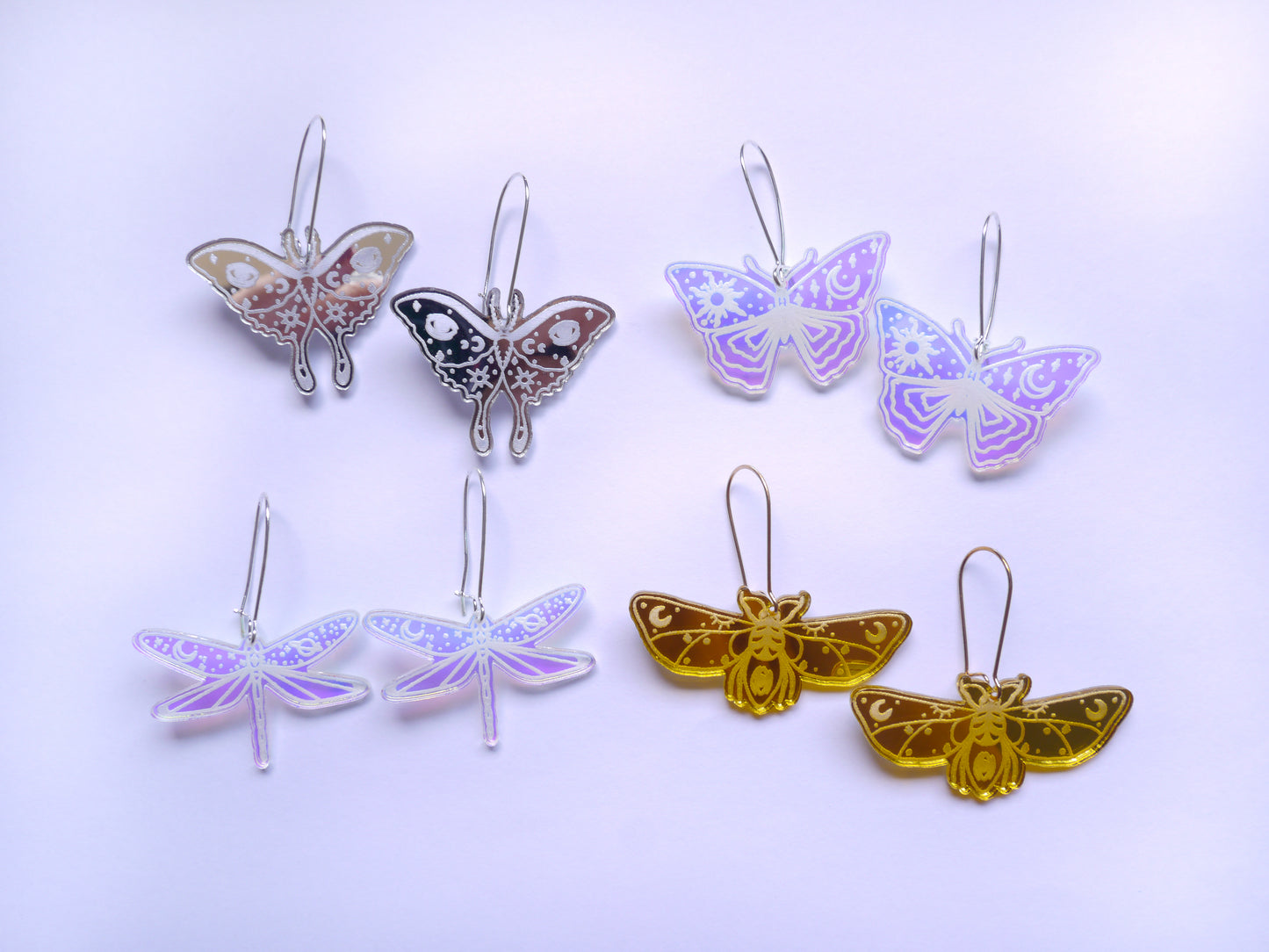 detailed butterfly, moth, bee, dragon fly