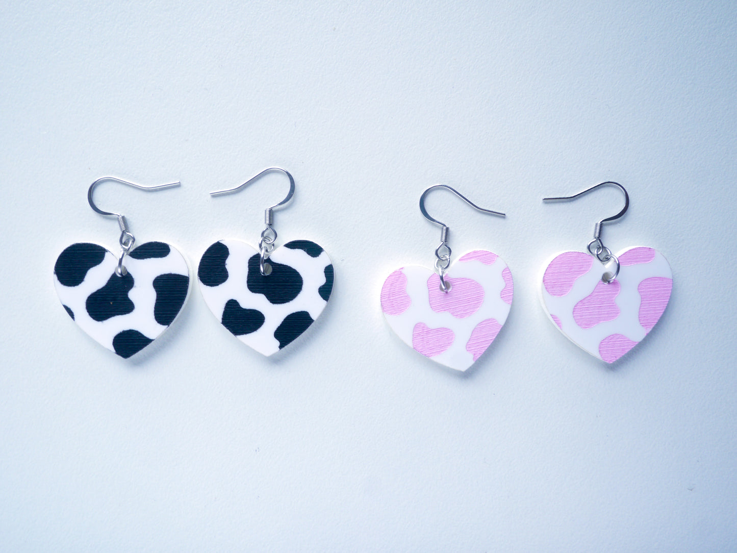 Cow print hearts